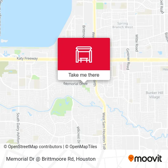 Memorial Dr @ Brittmoore Rd map