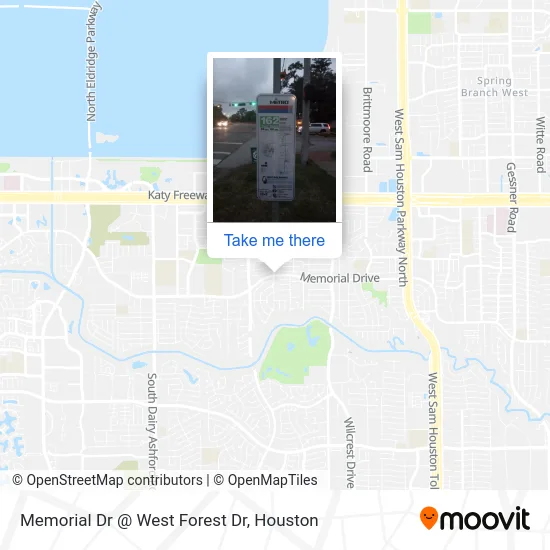 Memorial Dr @ West Forest Dr map