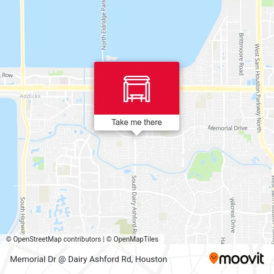 Mapa de Memorial Dr @ Dairy Ashford Rd