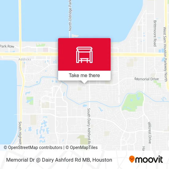 Memorial Dr @ Dairy Ashford Rd MB map