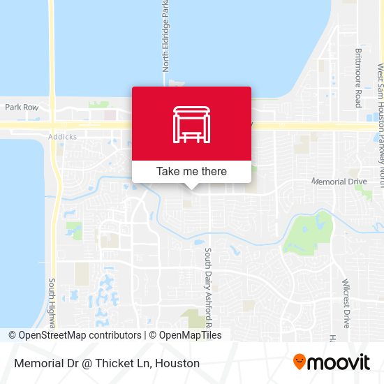 Memorial Dr @ Thicket Ln map