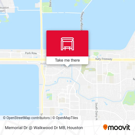 Memorial Dr @ Walkwood Dr MB map