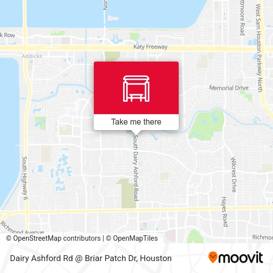 Dairy Ashford Rd @ Briar Patch Dr map