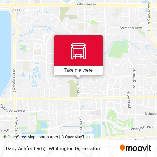 Mapa de Dairy Ashford Rd @ Whittington Dr