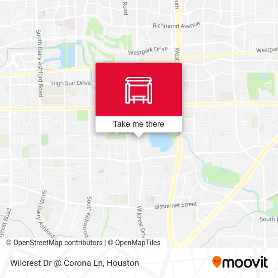 Wilcrest Dr @ Corona Ln map