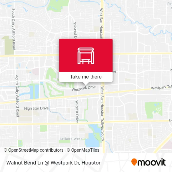 Walnut Bend Ln @ Westpark Dr map