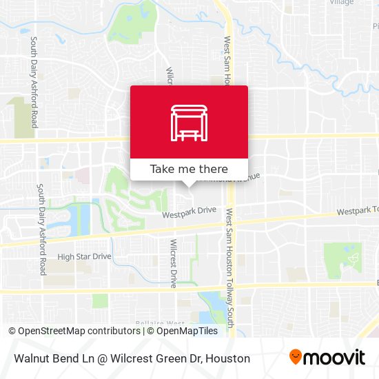 Walnut Bend Ln @ Wilcrest Green Dr map