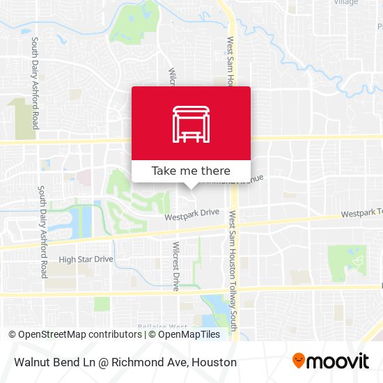 Walnut Bend Ln @ Richmond Ave map
