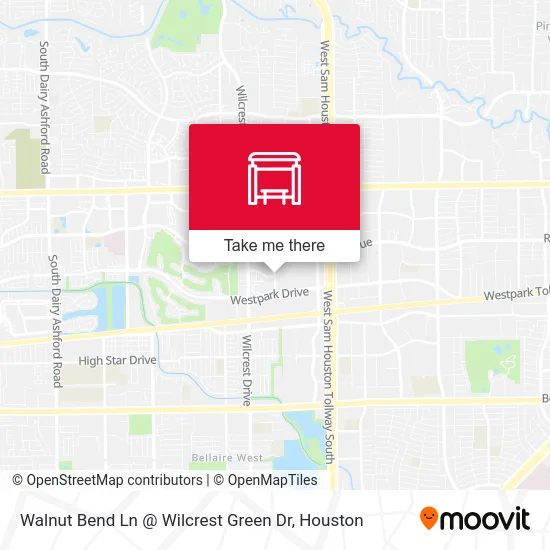 Mapa de Walnut Bend Ln @ Wilcrest Green Dr