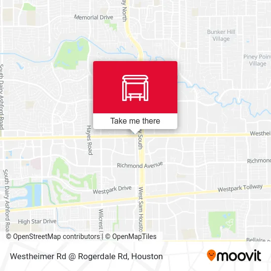 Westheimer Rd @ Rogerdale Rd map