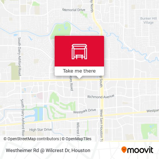 Mapa de Westheimer Rd @ Wilcrest Dr