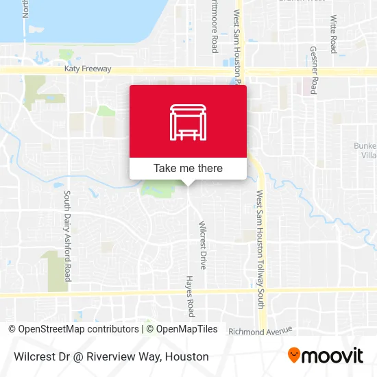 Wilcrest Dr @ Riverview Way map
