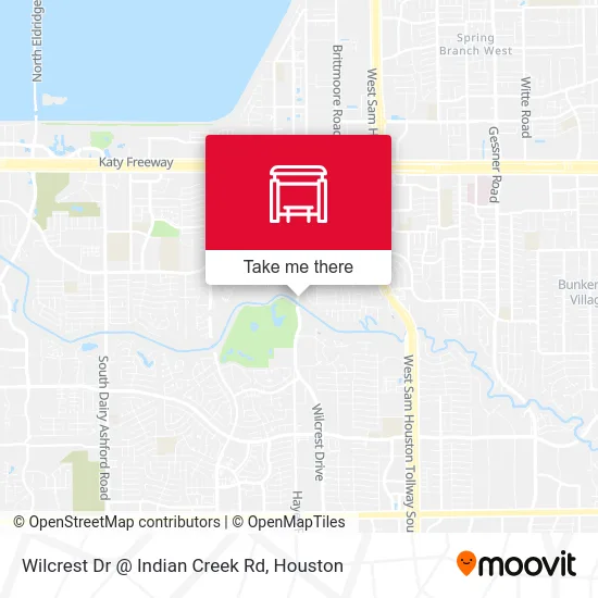 Wilcrest Dr @ Indian Creek Rd map