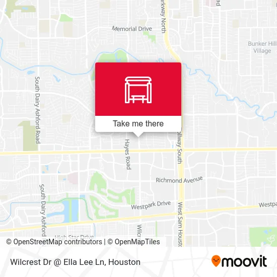 Wilcrest Dr @ Ella Lee Ln map