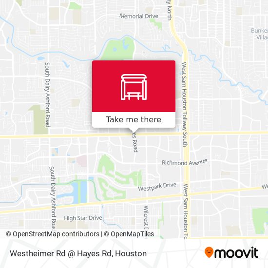 Westheimer Rd @ Hayes Rd map