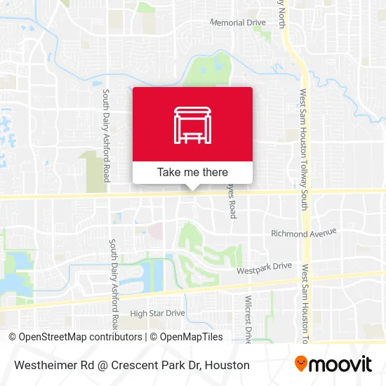 Westheimer Rd @ Crescent Park Dr map