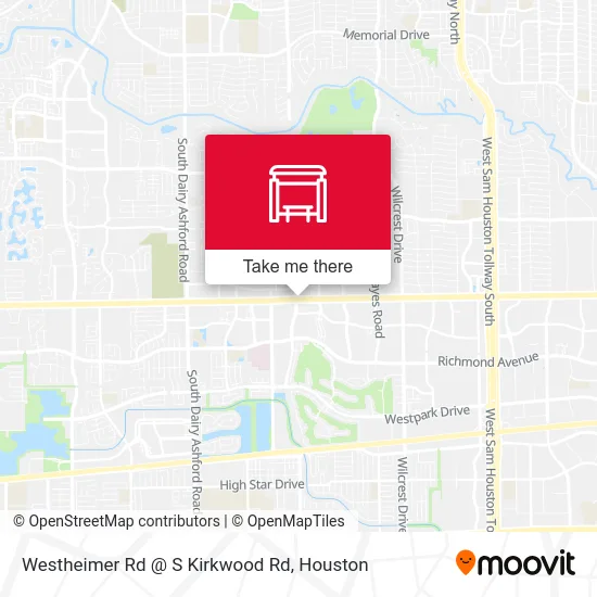 Westheimer Rd @ S Kirkwood Rd map