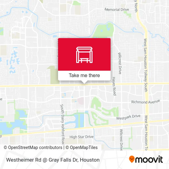 Westheimer Rd @ Gray Falls Dr map