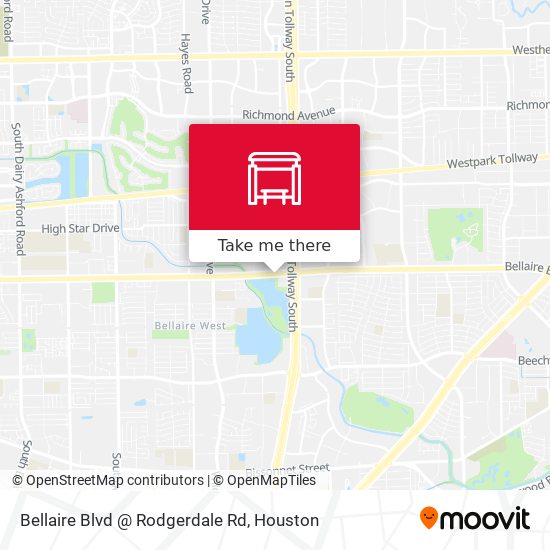 Bellaire Blvd @ Rodgerdale Rd map