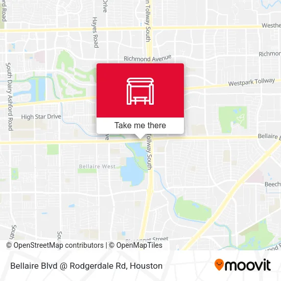 Bellaire Blvd @ Rodgerdale Rd map