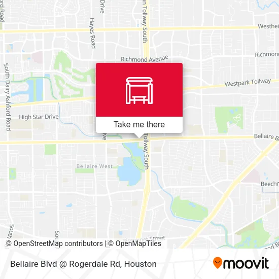 Bellaire Blvd @ Rogerdale Rd map