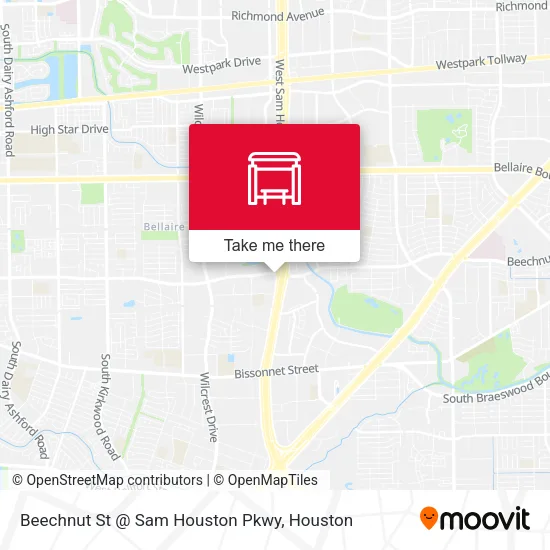 Beechnut St @ Sam Houston Pkwy map