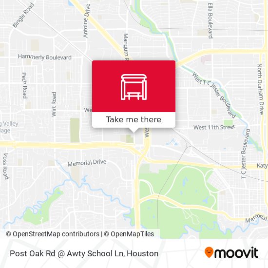 Post Oak Rd @ Awty School Ln map