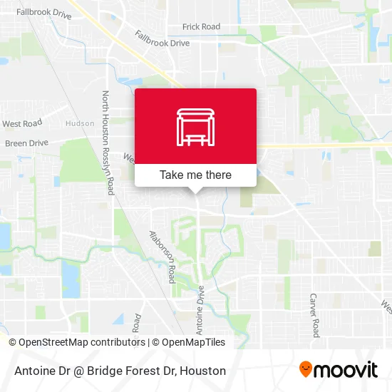 Antoine Dr @ Bridge Forest Dr map