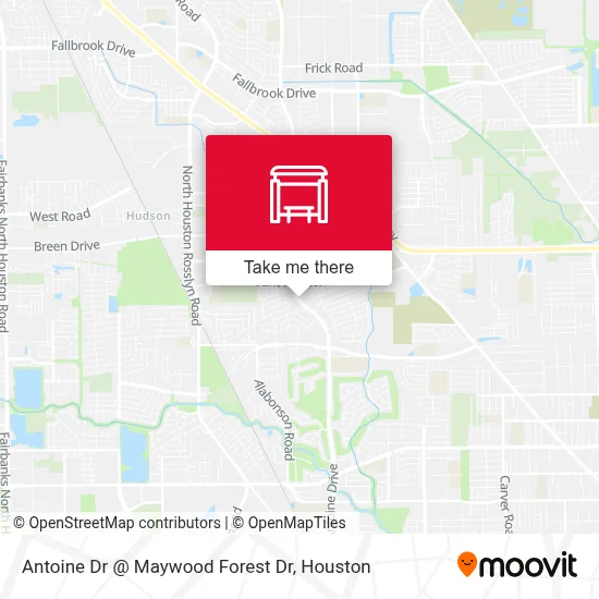 Antoine Dr @ Maywood Forest Dr map