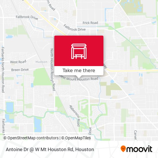 Antoine Dr @ W Mt Houston Rd map