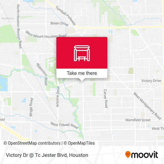 Victory Dr @ Tc Jester Blvd map