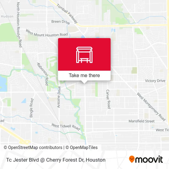 Tc Jester Blvd @ Cherry Forest Dr map