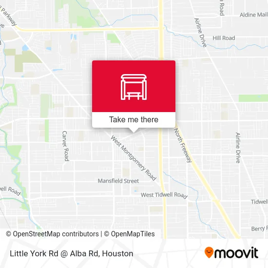 Little York Rd @ Alba Rd map