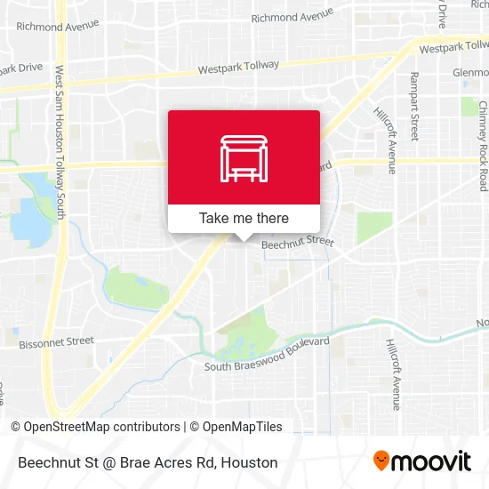 Beechnut St @ Brae Acres Rd map