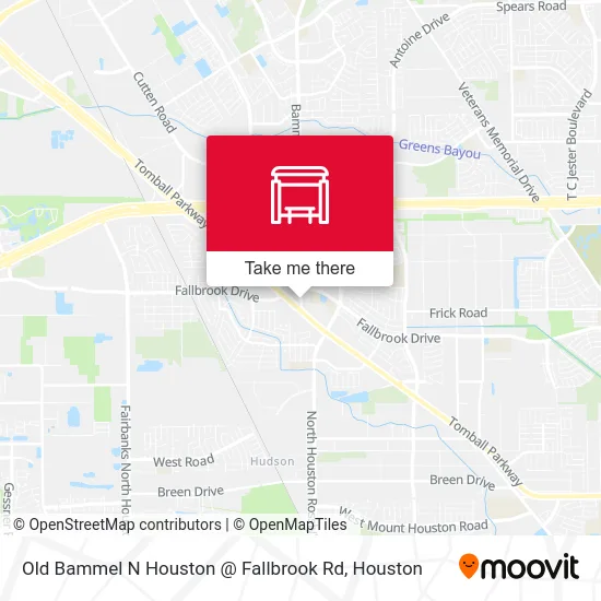 Mapa de Old Bammel N Houston @ Fallbrook Rd