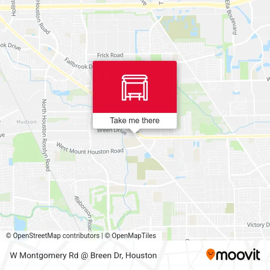 W Montgomery Rd @ Breen Dr map