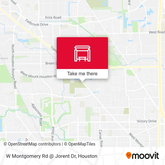 W Montgomery Rd @ Jorent Dr map