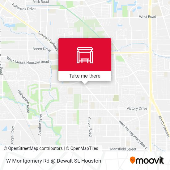 W Montgomery Rd @ Dewalt St map