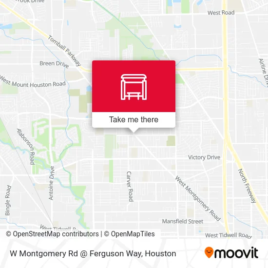 W Montgomery Rd @ Ferguson Way map