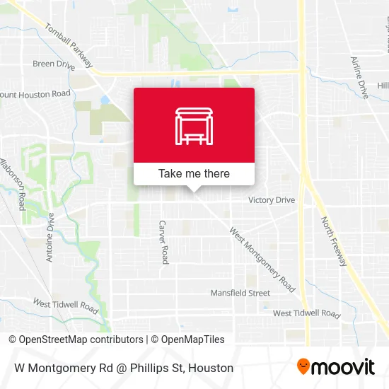 W Montgomery Rd @ Phillips St map
