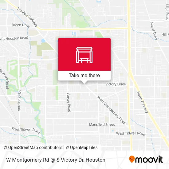W Montgomery Rd @ S Victory Dr map
