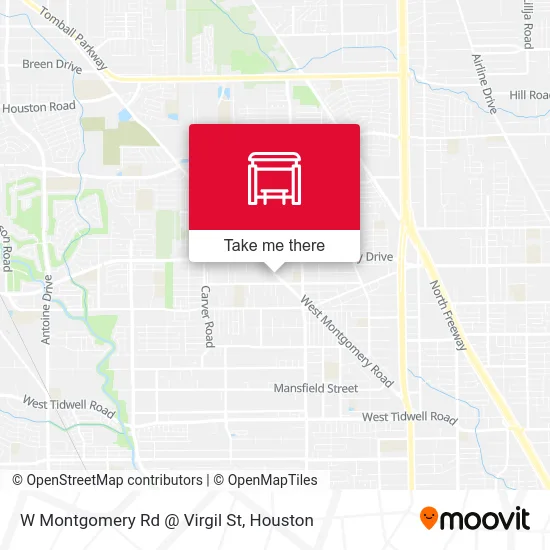 W Montgomery Rd @ Virgil St map