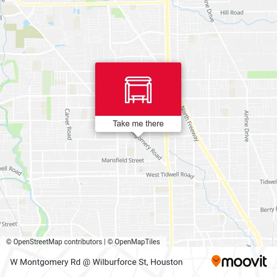 Mapa de W Montgomery Rd @ Wilburforce St