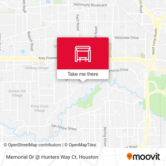 Memorial Dr @ Hunters Way Ct map