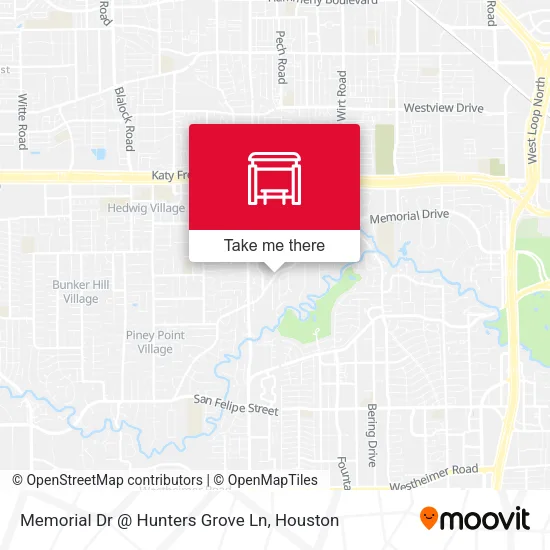 Memorial Dr @ Hunters Grove Ln map