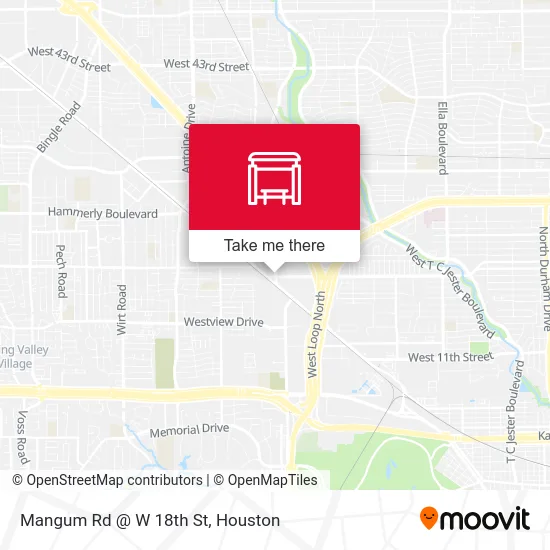 Mapa de Mangum Rd @ W 18th St
