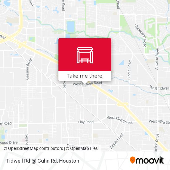 Tidwell Rd @ Guhn Rd map