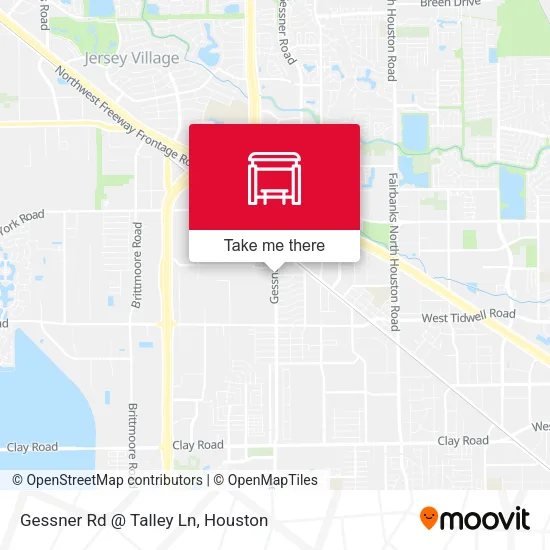 Mapa de Gessner Rd @ Talley Ln