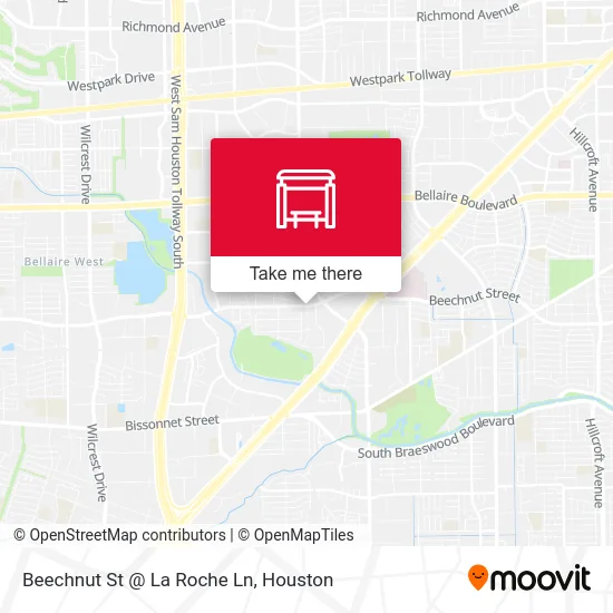 Mapa de Beechnut St @ La Roche Ln