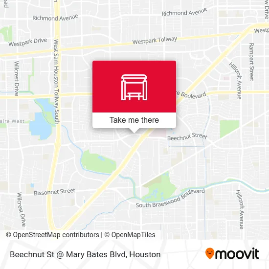 Mapa de Beechnut St @ Mary Bates Blvd